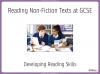 GCSE English Language Reading Non-Fiction Texts Teaching Resources (slide 1/182)